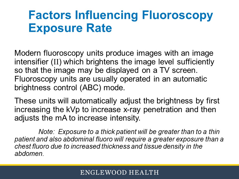 Fluoroscopy education slide 5