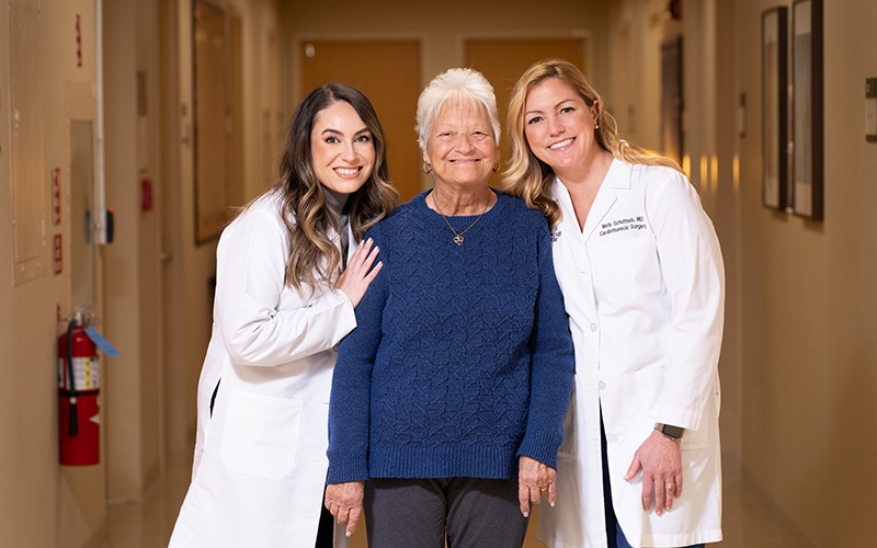 Doctors with patient