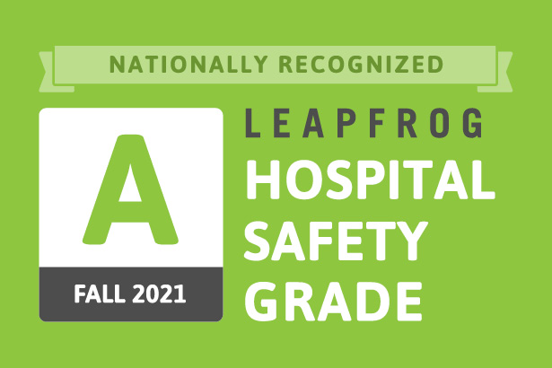 leapfrog A grade hospital safety badge