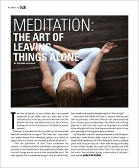 Meditation: The Art of Leaving Things Alone
