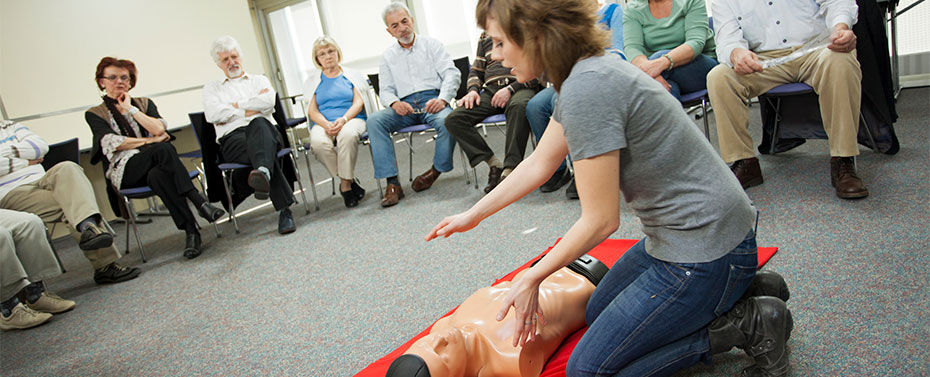CPR training class