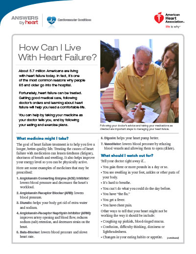 How Can I Live With Heart Failure?