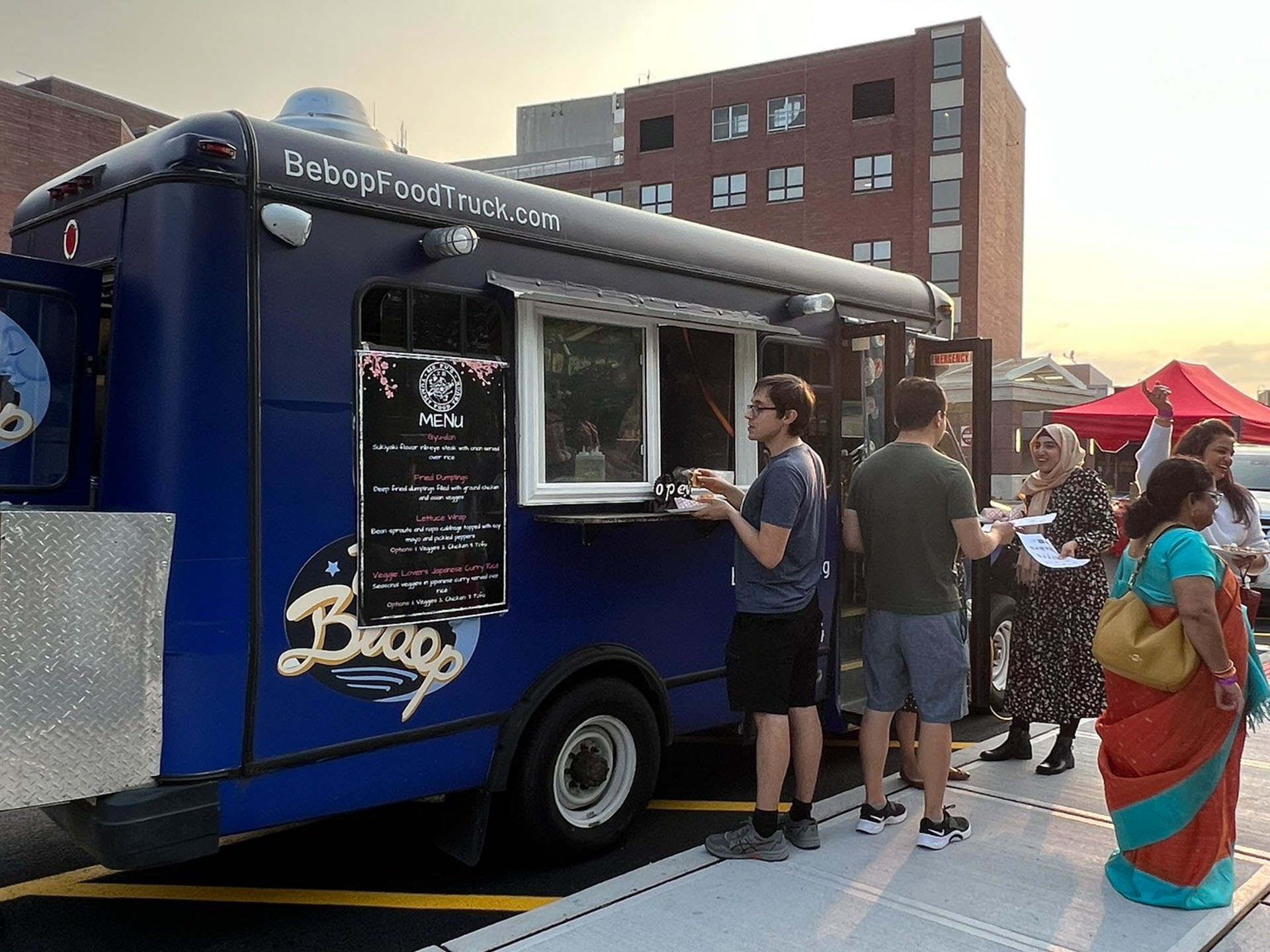 Food trucks and fun galore at our intern meet-and-greet.