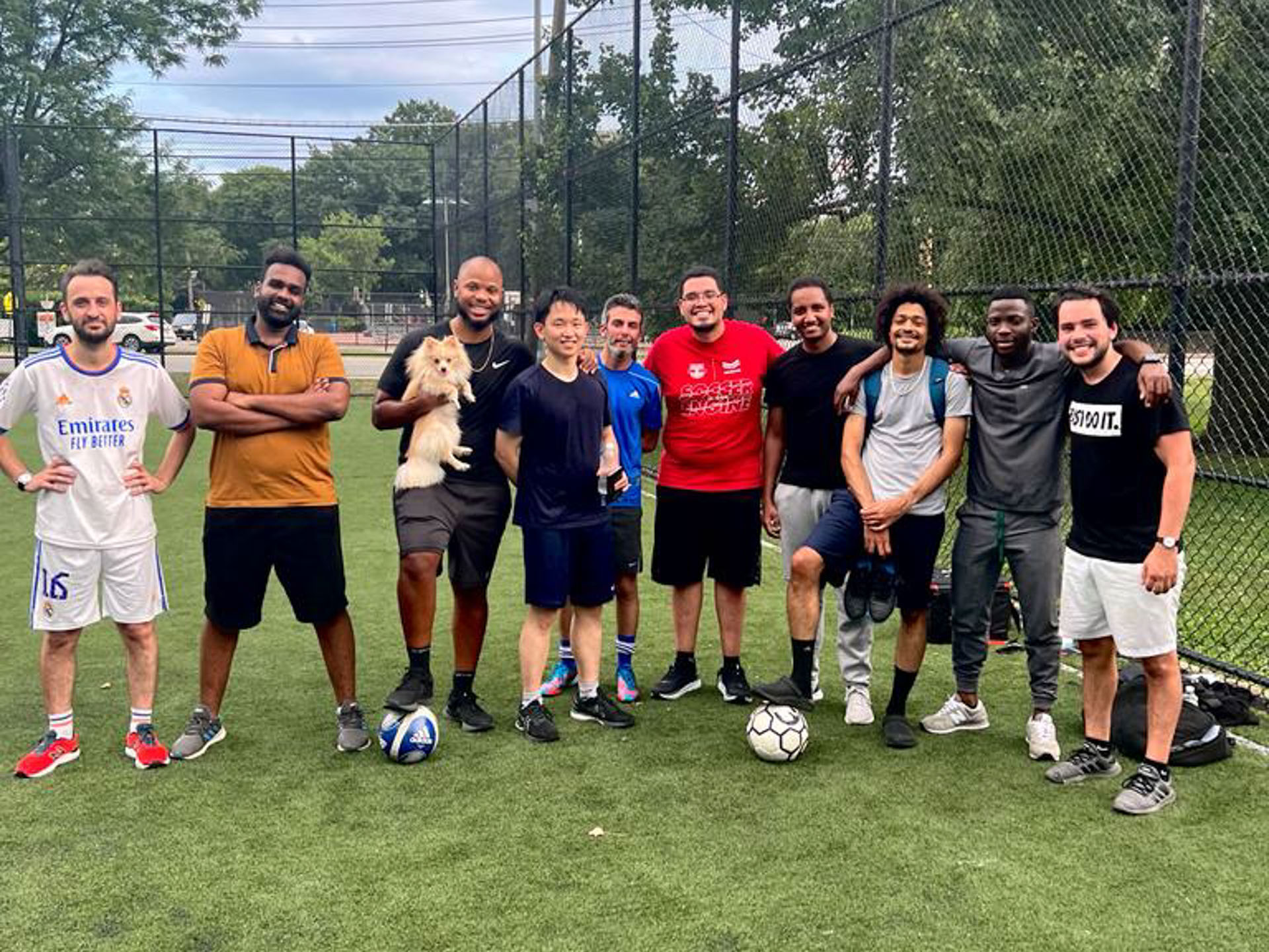 Englewood FC! Our podiatry residents also join in on the fun.
